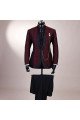 Kaleb Fashion Jacquard Burgundy Close Fitting Bespoke Men Suit