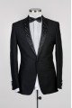 Edwiin Black Wedding Men Suits With Chic Shawl Lapel