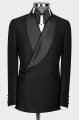 Adam Black Shawl Lapel Double Breasted Wedding Men Suits